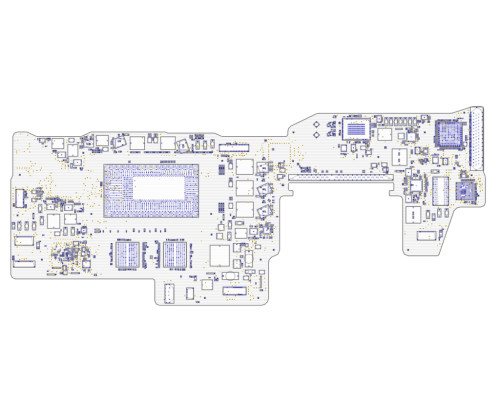 APPLE MACBOOK PRO 13" A1708 X502 MLB_CATZ 820-00875 051-02265 BOARDVIEW