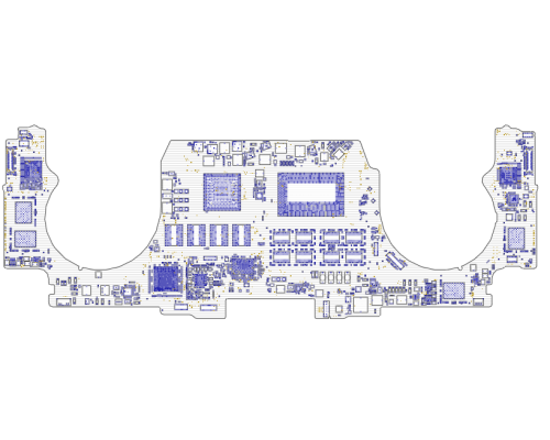 APPLE MACBOOK PRO 15" TOUCH BAR 2019 SAFFORO 820-01814 BOARDVIEW