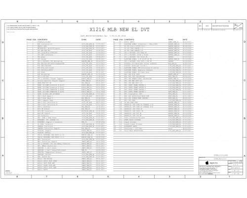 APPLE IMAC RETINA 5K A2115 27" 2019 X1216 MLB 820-01236 051-03248 SCHEMATIC