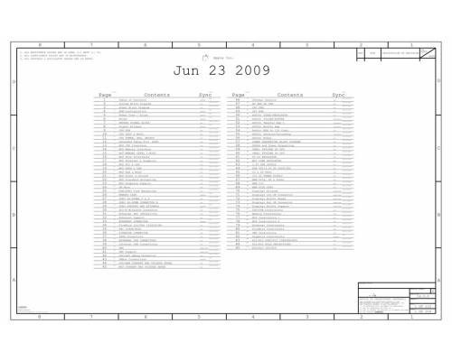 APPLE IMAC 27 A1312 LATE 2009 820-2507-А SCHEMATIC