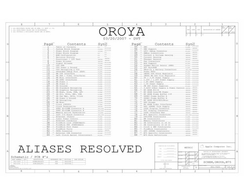 APPLE MACBOOK PRO A1226 SCHEMATIC – 820-2101 – SCHEM,OROYA,M75 APPLE MACBOOK PRO A1226 SCHEMATIC – 820-2101 – SCHEM,OROYA,M75